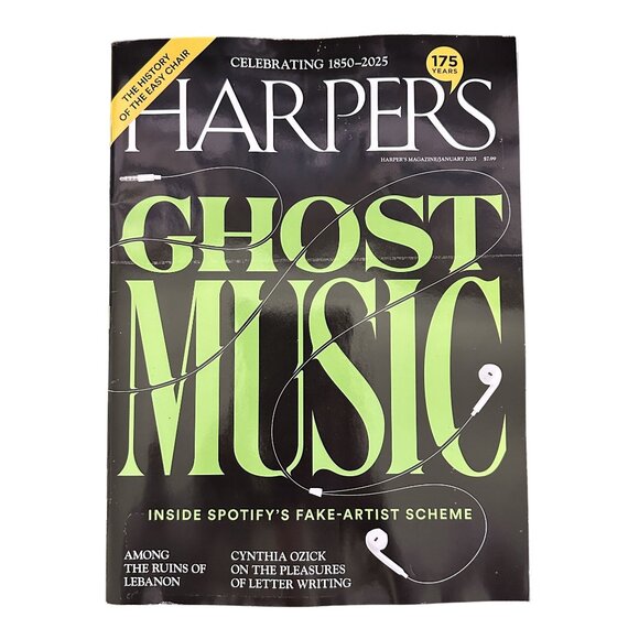 Harpers Magazine January 2025 Ghost Music Inside Spotify's Fake Artist Scheme - Picture 1 of 1